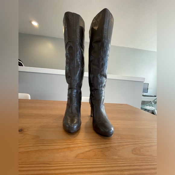 NINE WEST Knee High Leather Boots - Picture 5 of 16